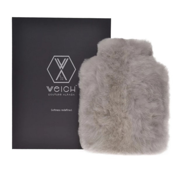 Weich CALMO Wärmeflasche silver grey mini